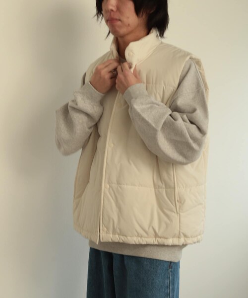 SENSE OF PLACE by URBAN RESEARCH（センスオブプレイスバイアーバンリサーチ）の「パデットドローコードツキベスト（その他アウター・メンズ・GRAY/IVORY/BLACK・M/L）」の17枚目の写真