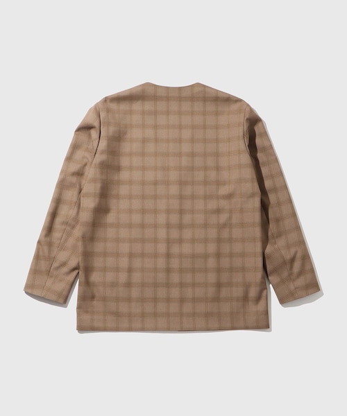 ADAM ET ROPE'（アダムエロペ）の「【DELEGANT】 ルームジャケット / セットアップ対応（ノーカラージャケット・メンズ・ブラック/チャコール/ブラウン系・L/M/S）」の15枚目の写真