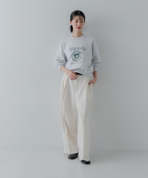 URBAN RESEARCH(アーバンリサーチ)の「『別注』WAVEUNION×URBAN RESEARCH SWEAT SHIRTS(スウェット・レディース・H GRAY/OATMEAL/NAVY・One)」の10枚目の写真