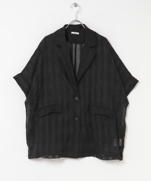 ITEMS URBANRESEARCH（アイテムズ アーバンリサーチ）の「シアードルマンジャケット（テーラードジャケット・レディース・WHT/BLK/BRN/CHK・FREE/Free）」の3枚目の写真