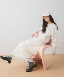 SENSE OF PLACE by URBAN RESEARCH | ウェーブチュールスカート(スカート)