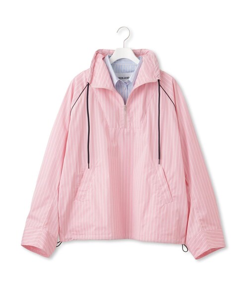 ADAM ET ROPE'(アダムエロペ)の「【FACON JACMIN(ファソン ジャックマン)】CALVIN 2in1 polo shirt(その他アウター・レディース・ピンク・S)」の2枚目の写真
