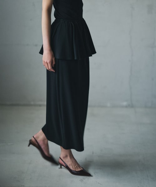 ROPE'(ロペ)の「【一部店舗限定】【REALM(レルム)】PEPLUM SKIRT|スカート(スカート・レディース・ブラック・38)」の22枚目の写真