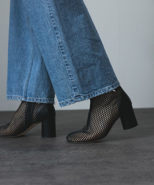 ADAM ET ROPE'(アダムエロペ)の「【PELLICO SUNNY(ペリーコ サニー)】メッシュブーツ(ブーツ・レディース・ブラック/ホワイト系・36/37/38)」の7枚目の写真