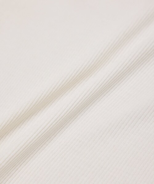 ROPE'(ロペ)の「コットンシルク丸胴テレコカップ付き長袖カットソー(Tシャツ/カットソー・レディース・ブラック/オフホワイト/ワイン・F)」の19枚目の写真