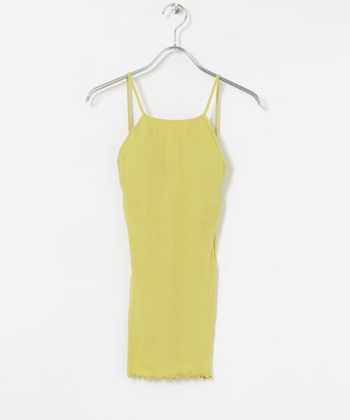 URBAN RESEARCH(アーバンリサーチ)の「HAKUJI Random rib open back camisole(キャミソール・レディース・Ivory/Canaria/Black・one)」の4枚目の写真