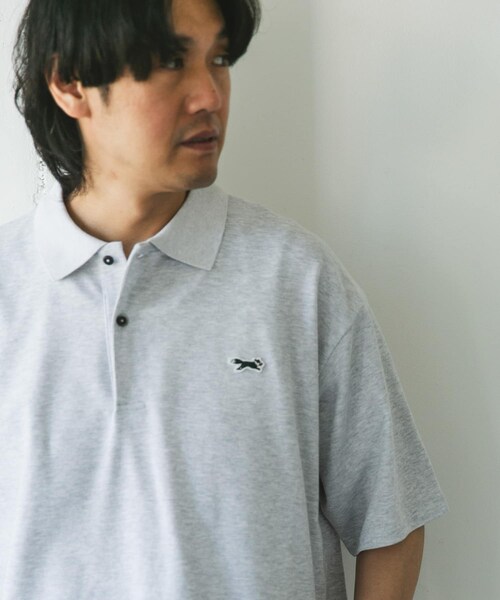 URBAN RESEARCH DOORS（アーバンリサーチドアーズ）の「『XLサイズ/WEB限定』『別注』PENNEYS×DOORS　THE FOX 鹿の子 ポロシャツ（ポロシャツ・メンズ・ASH GRAY/PURPLE/STEEL BLUE/NAVY・M/L/XL）」の6枚目の写真