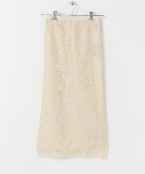 URBAN RESEARCH ROSSO（アーバンリサーチロッソ）の「フラワーチュールシャギースカート（スカート・レディース・IVORY/BLACK・FREE）」の7枚目の写真