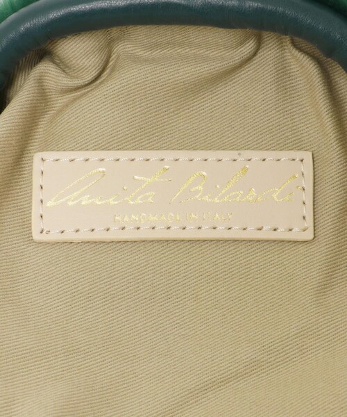 RODE SKO（ロデスコ）の「Anita Bilardi　ミニショルダーバッグ（ショルダーバッグ・レディース・P.BEIGE/GREEN・FREE）」の9枚目の写真