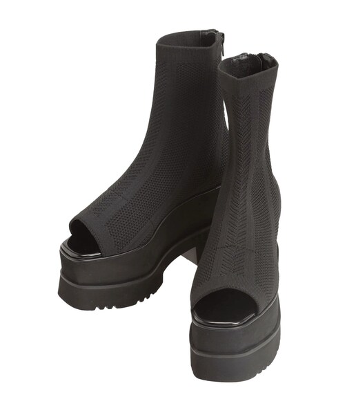 MURUA（ムルーア）の「ジャガードソックブーツ（その他シューズ・レディース・ブラック・22.5/23.5/24.5）」の11枚目の写真