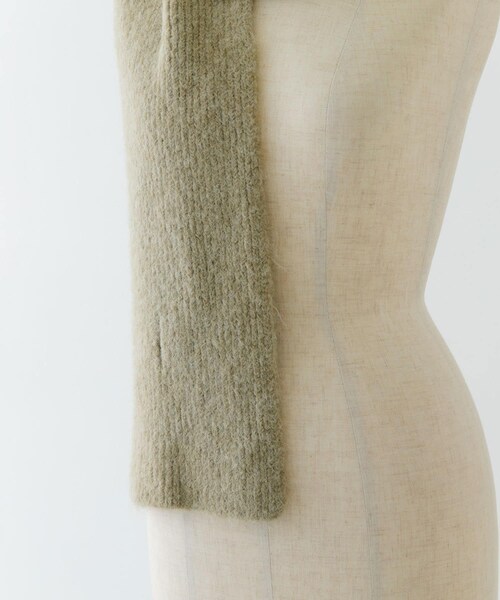 RODE SKO（ロデスコ）の「メランジロングマフラー（マフラー・レディース・BEIGE/CHARCOAL/BLUE・one）」の12枚目の写真