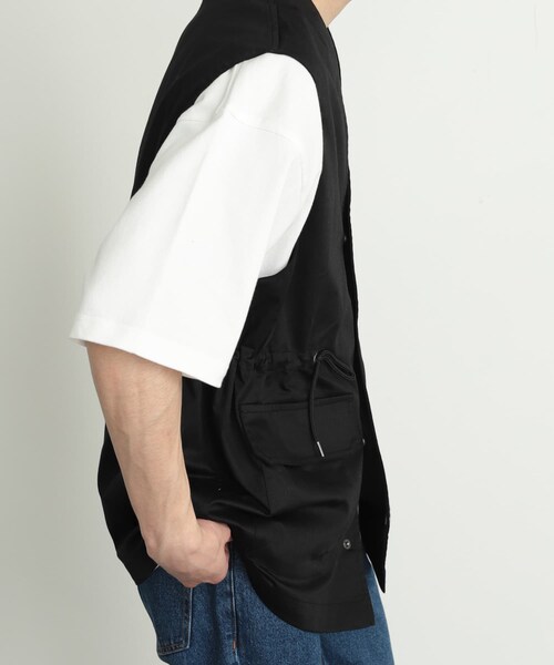 SENSE OF PLACE by URBAN RESEARCH（センスオブプレイスバイアーバンリサーチ）の「『ユニセックス』ハンティングベスト（テーラードジャケット・メンズ・GREIGE/BLACK/KHAKI・M/L）」の20枚目の写真