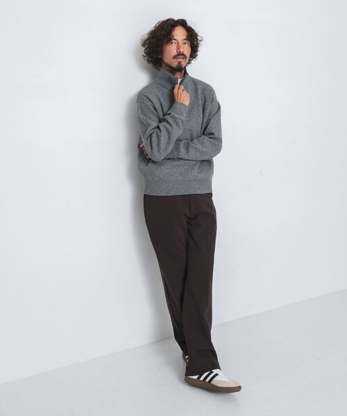 URBAN RESEARCH Sonny Label（アーバンリサーチサニーレーベル）の「OOPS　バックBIGロゴニット（ニット/セーター・メンズ・GRAY/BLACK/GREIGE・M/L/XL）」の17枚目の写真