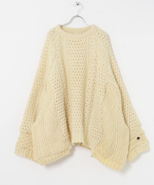 THE GOODLAND MARKET（ザグッドランドマーケット）の「77circa　make wide fisherman sweater（ニット/セーター・レディース・off1/off2/off3・one）」の6枚目の写真