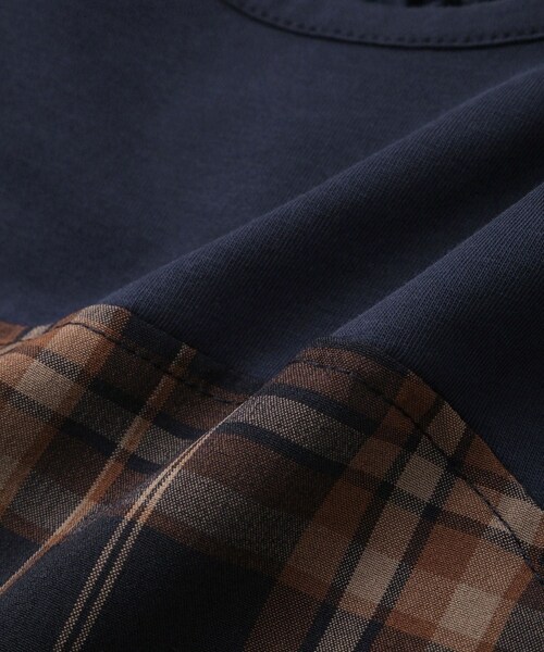 ROPE' PICNIC（ロペピクニック）の「【KIDS/キッズ】ドッキングチェックワンピース/リンクコーデ（ワンピース・キッズ・ブラック系/ネイビー系・L/M/S）」の21枚目の写真