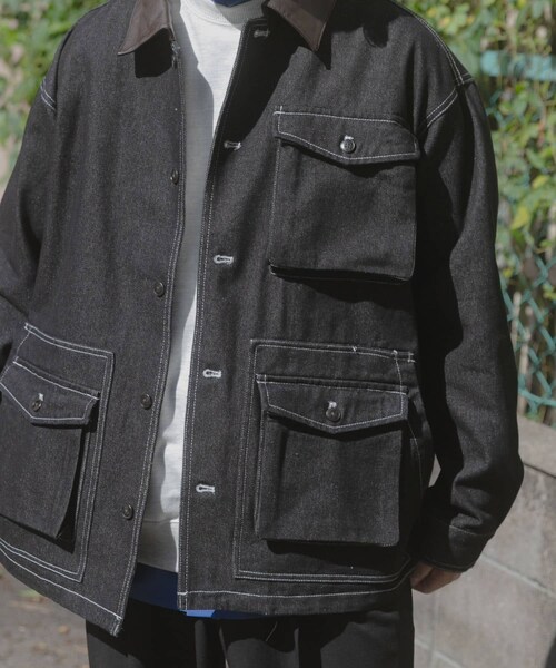 ITEMS URBANRESEARCH（アイテムズ アーバンリサーチ）の「カバーオールジャケット（カバーオール・メンズ・NVY/BLK/BEG/OLV/BGD・M/L）」の7枚目の写真