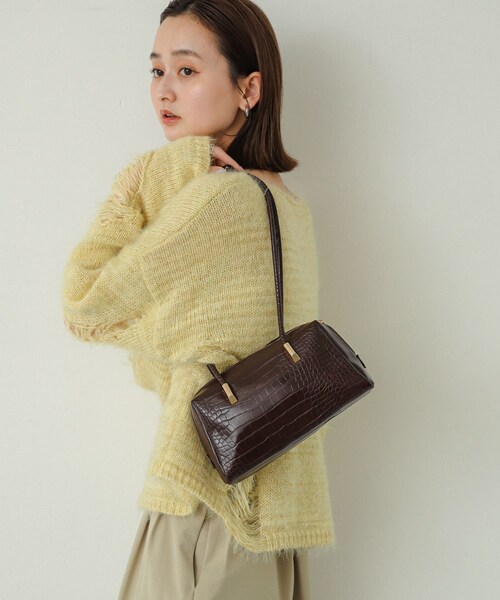 SENSE OF PLACE by URBAN RESEARCH（センスオブプレイスバイアーバンリサーチ）の「クロコライクスクエアバッグ（ハンドバッグ・レディース・BLACK/BROWN/ORANGE・one）」の19枚目の写真