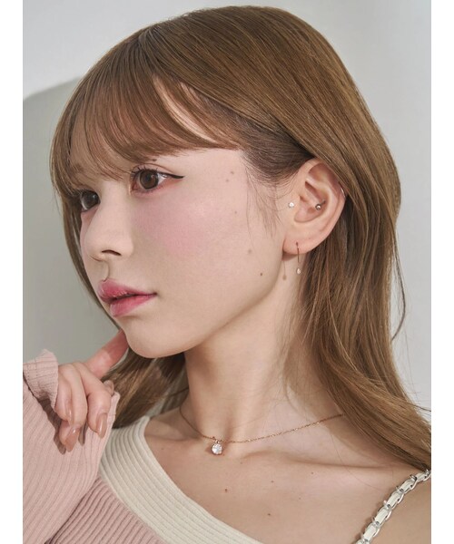 EATME（イートミー）の「ミニリングモチーフサージカルネックレス（ネックレス・レディース・ピンク/ゴールド・F）」の5枚目の写真