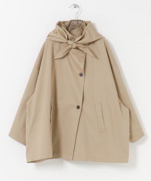 URBAN RESEARCH（アーバンリサーチ）の「スタンドカラーミドル丈トレンチコート（ステンカラーコート・レディース・BEIGE/NAVY・36/38）」の15枚目の写真