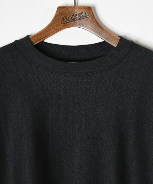 ADAM ET ROPE'（アダムエロペ）の「【blurhms】C/A Sweat P/O Crewneck（スウェット・メンズ・ブラック・2/3）」の5枚目の写真