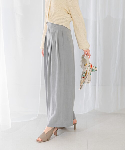 URBAN RESEARCH ROSSO（アーバンリサーチロッソ）の「ライトタックパンツ（その他パンツ・レディース・L.GRAY/OFF WHITE・36/38）」の20枚目の写真