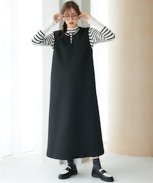 miclat | 大きいサイズ　キーネックキルティングワンピース　miclat(ワンピース)