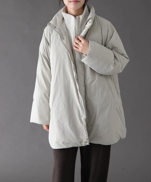 URBAN RESEARCH DOORS(アーバンリサーチドアーズ)の「FORK&SPOON SORONAスタンドカラーブルゾン(ブルゾン・レディース・BLACK/WINE/SAND・1)」の20枚目の写真