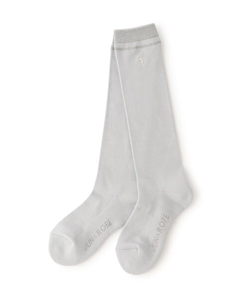ROPE'(ロペ)の「クールマックスラメ使いハイソックス(ソックス/靴下・レディース・ブラック/グレー/ホワイト/ネイビー・F)」の3枚目の写真