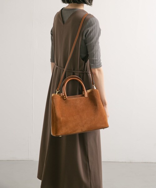 URBAN RESEARCH DOORS（アーバンリサーチドアーズ）の「MARCO BIANCHINI　ビッグスウェード2WAYBAG（トートバッグ・レディース・black/brown・one）」の15枚目の写真
