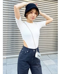 EMODA | サイドオープンボディースーツ(Tシャツ/カットソー)