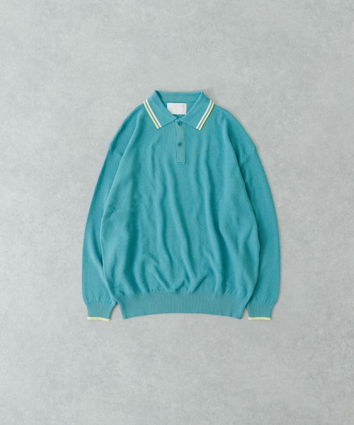 URBAN RESEARCH(アーバンリサーチ)の「URBAN RESEARCH iD カノコオーバーニットポロ ロングスリーブ(ポロシャツ・メンズ・BEIGE/BLACK/RED/MINT・M/L)」の3枚目の写真