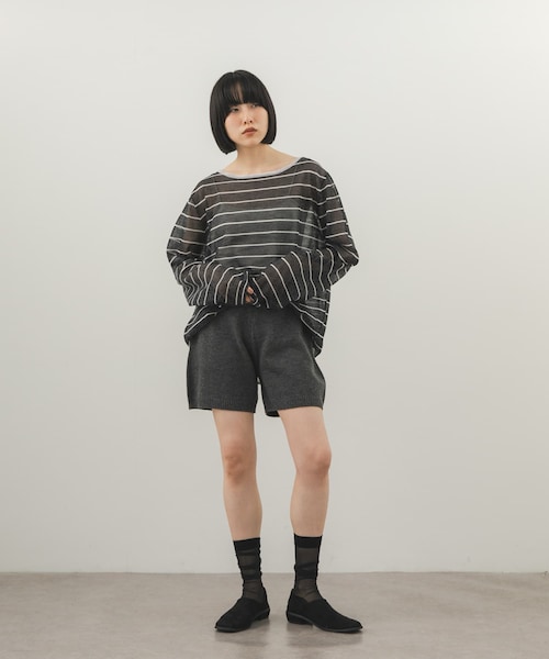 KBF(ケイビーエフ)の「ニットショートパンツ(その他パンツ・レディース・BLACK/CHARCOAL/BROWN・One)」の17枚目の写真