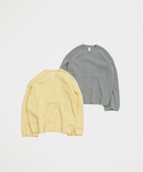LAATO(ラート)の「crew neck soft knit(ニット/セーター・レディース・バター/ネズミ・Free)」の20枚目の写真
