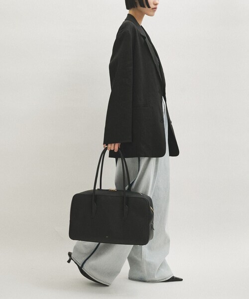 ADAM ET ROPE'（アダムエロペ）の「【PFT】P boston Large バッグ（ボストンバッグ・レディース・ブラック/ベージュ・F）」の4枚目の写真