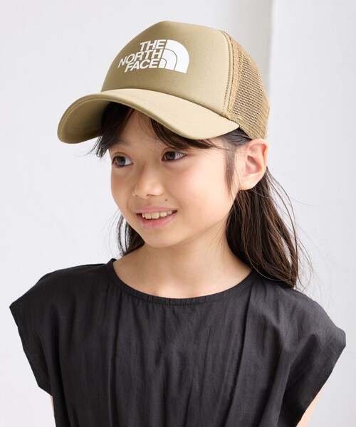 ROPE' PICNIC（ロペピクニック）の「【KIDS/キッズ】【THE NORTH FACE/ザ・ノース・フェイス】Logo Mesh Cap（キャップ・キッズ・ベージュ/ネイビー・54）」の2枚目の写真