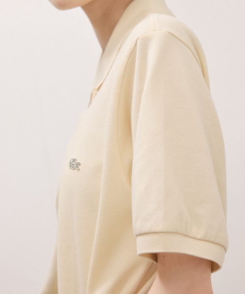 ADAM ET ROPE'(アダムエロペ)の「【LACOSTE for ADAM ET ROPE'】別注 Classic Polo(ポロシャツ・レディース・ブラック/ワイン系/クリーム・36)」の11枚目の写真