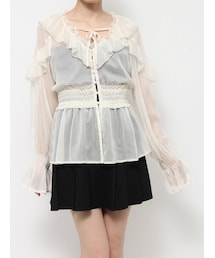 フリルシアーブラウス