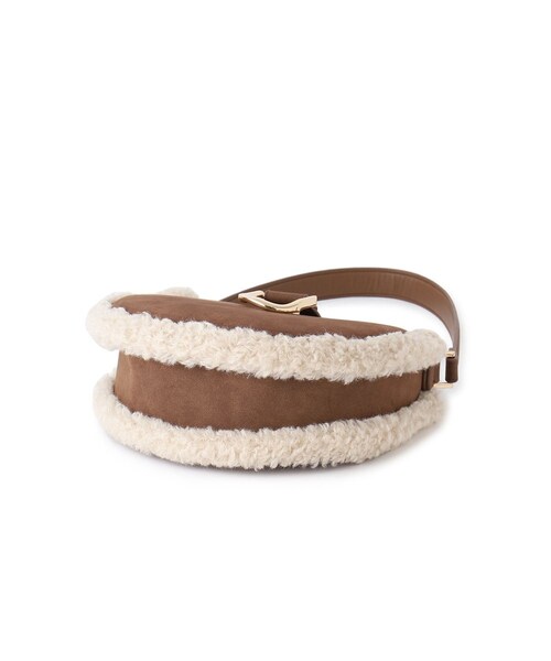 ROPE' PICNIC(ロペピクニック)の「ムートンライクラウンドワンショルダーバッグ(ショルダーバッグ・レディース・ブラウン/ベージュ系・F)」の7枚目の写真