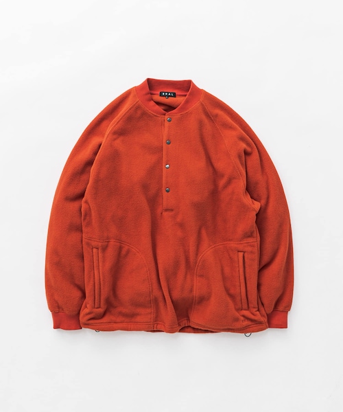 EKAL（エカル）の「『UR TECH』 フリースプルオーバー（Tシャツ/カットソー・メンズ・グレージュ/オレンジ/ブラック・M/L）」の6枚目の写真