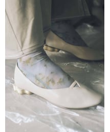 merry jenny | woodフラワーヒールshoes(パンプス)