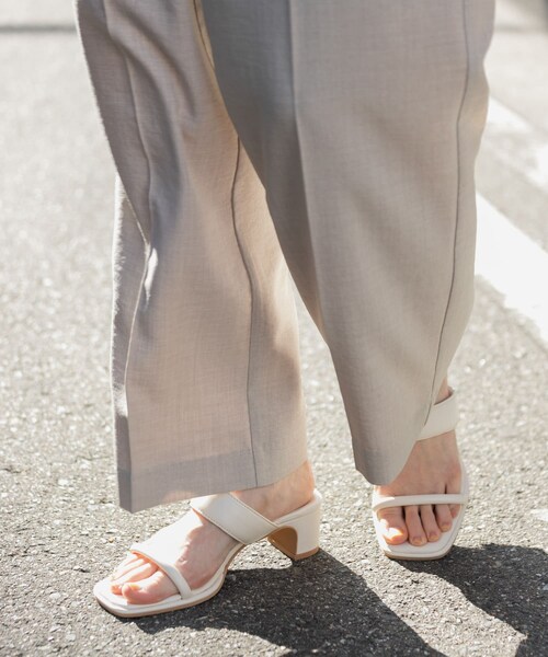 SENSE OF PLACE by URBAN RESEARCH（センスオブプレイスバイアーバンリサーチ）の「ダブルバンドサンダル（サンダル・レディース・BLACK/IVORY/LIME YEL・S/M/L）」の5枚目の写真