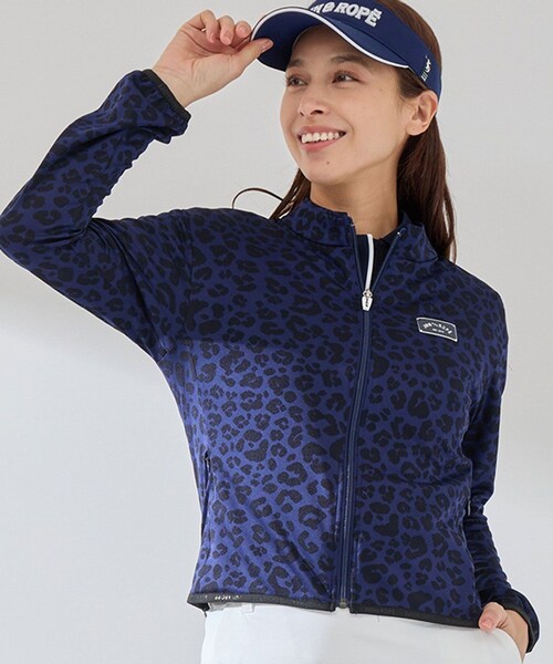 ROPE'(ロペ)の「【UV CARE】【吸水速乾】【ストレッチ】アニマル柄JQ UVライトブルゾン(ブルゾン・レディース・グレー/ネイビー/ピンク・L/M/S)」の18枚目の写真