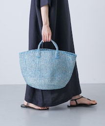 かぐれ | アフリカンスクエア　プラスチックサイザルバッグ(かごバッグ)