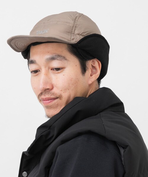 ITEMS URBANRESEARCH（アイテムズ アーバンリサーチ）の「TAION　BASIC DOG EAR DOWN CAP（キャップ・メンズ・KHK/BLK/D.CHA/NVY/BEG/OLV・-）」の19枚目の写真