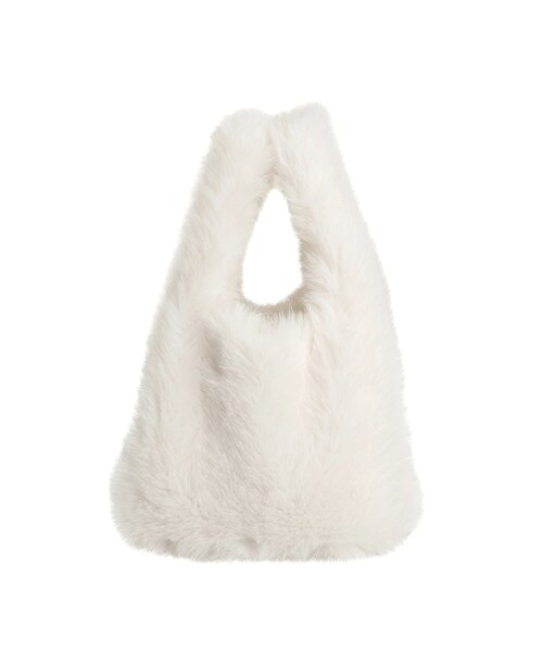 EATME（イートミー）の「フェイクファーバッグ（ハンドバッグ・レディース・ホワイト/グレー/ブラック・F）」の3枚目の写真