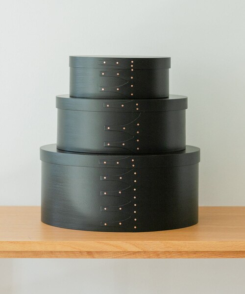 URBAN RESEARCH DOORS(アーバンリサーチドアーズ)の「『WEB限定』AXCIS シェーカーオーバルボックス M ブラック(インテリア雑貨・メンズ・ブラック・M)」の8枚目の写真