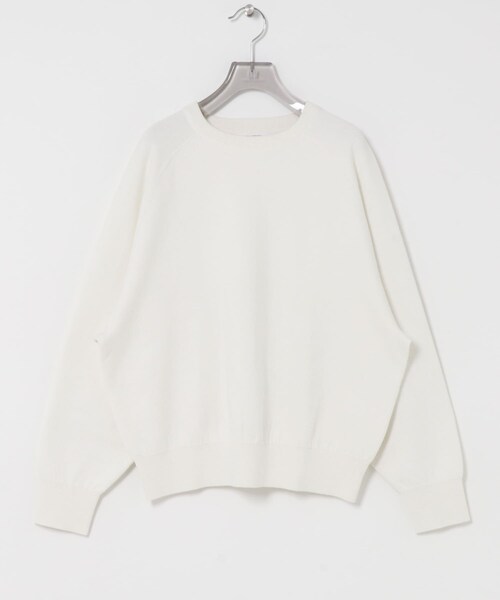 URBAN RESEARCH(アーバンリサーチ)の「コットンカシミヤスウェットニット(ニット/セーター・レディース・OFF WHITE/GRAY/DRK NAVY・Free)」の12枚目の写真