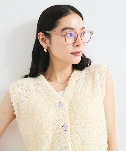 VIS（ビス）の「クリアフレームファッショングラス（サングラス・レディース・ブラック/グレー/ブラウン系/その他・F）」の3枚目の写真