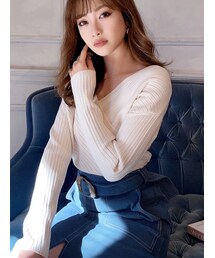 RESEXXY | カシュクールニットトップス(ニット/セーター)