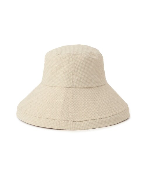 ROPE' PICNIC（ロペピクニック）の「リップストップ撥水ハット/UVカット・撥水・抗菌防臭（ハット・レディース・ブラック系/ホワイト/ベージュ・F）」の10枚目の写真